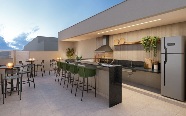 Área Gourmet Residencial Cartola São Cristóvão Apartamento de 1 e 2 quartos
