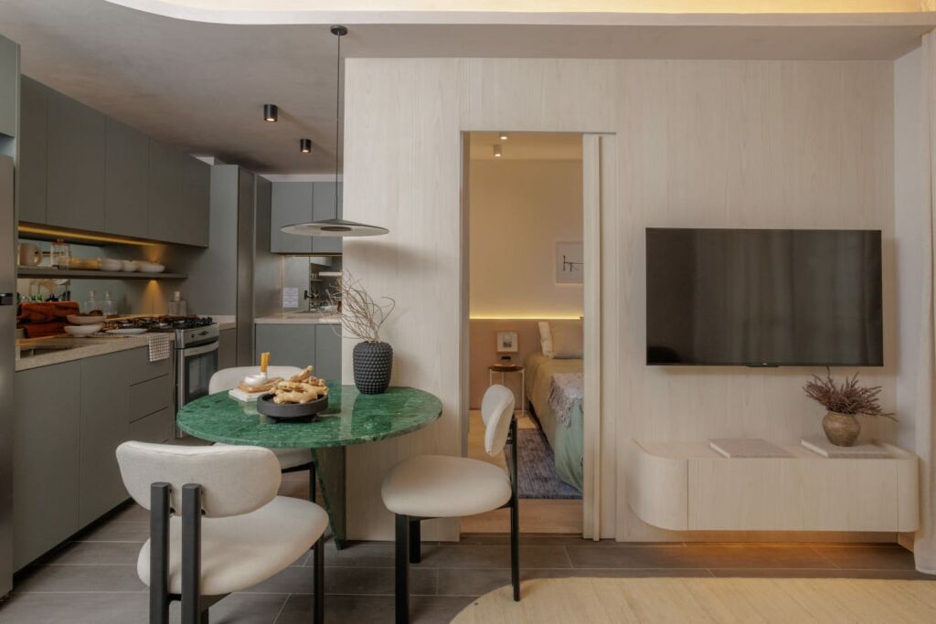 Sala Cozinha Apartamento de 2 quartos Sao Cristovao Residencial Cartola